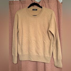 Naadam Tan Cashmere Sweater, Sz M
